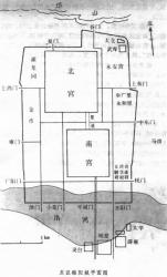 План Лояна - столицы империи Восточная Хань