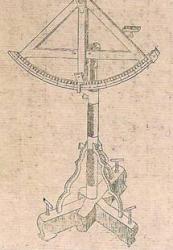  Ил.81. Справа: Гравюра с изображением квадранта из сборника  Хуанчао лици туши &nbsp;&nbsp; [158, т. 3]. 