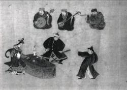Illustration 6: <em>Hefan</em> Détail de «Ryûkyû kabu zu no maki» – p. n° 3 – (Fond du Musée Tokugawa)