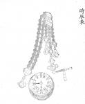 Ил.79. Европейские механические часы на поясном брелоке – шатлене. Гравюра из сборника <em>Хуанчао лици туши</em>   [158, т. 3].