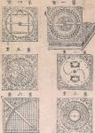 Ил.90. Изображение набора серебряных астрономических инструментов, созданных в  пекинских придворных мастерских в 1691 г. Гравюра из сборника <em>Хуанчао лици туши</em> [158, т. 3].