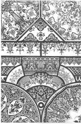  Ил.142. Декоративные мотивы росписи французской керамики, выпускавшейся на Руанской мануфактуре. Середина XVII &ndash; первой четверти XVIII вв. [103,&nbsp; табл. 196]. 