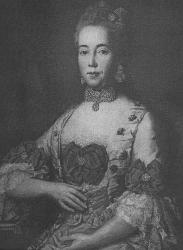 Ил.272. Ж. де Мари (1697 –1776). Портрет герцогини фон Хонштайн (в костюме и с комплектом украшений в стиле рококо). Холст, живопись маслом, XVIII в. [234, с. 227].