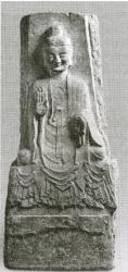 <em>Статуя сидящего Будды из скального храма Цяньфоя (484 г.)</em>