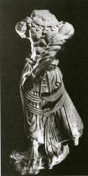 <em>Сычуаньская художественная школа: статуя Локапалы (88 см, эпоха Тан, 618−906)</em>