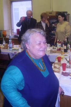  Н.И. Фомина в Отделе Китая Института востоковедения РАН (07.11.2005). Фотография С.И. Блюмхена